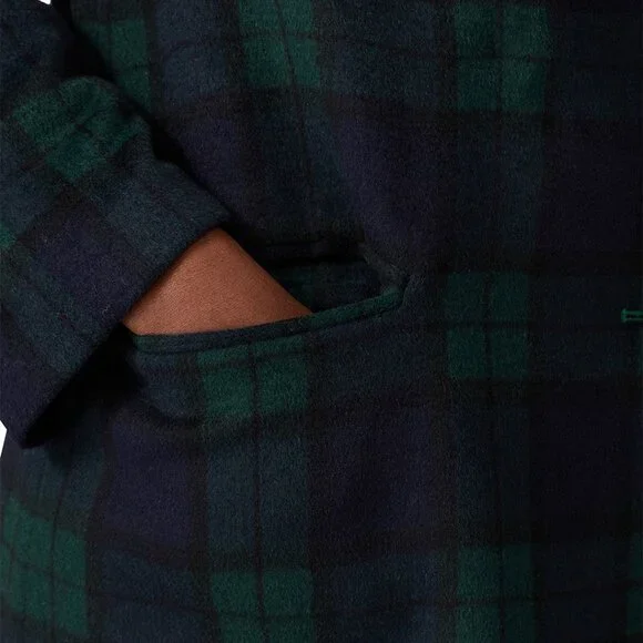 NWT Avec Les Filles Plaid  Raglan Coat Trendy fit - Picture 3 of 9